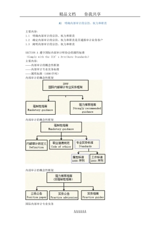 2012年CIA内部审计在治理、风险和控制中的作用word讲义下载-1101