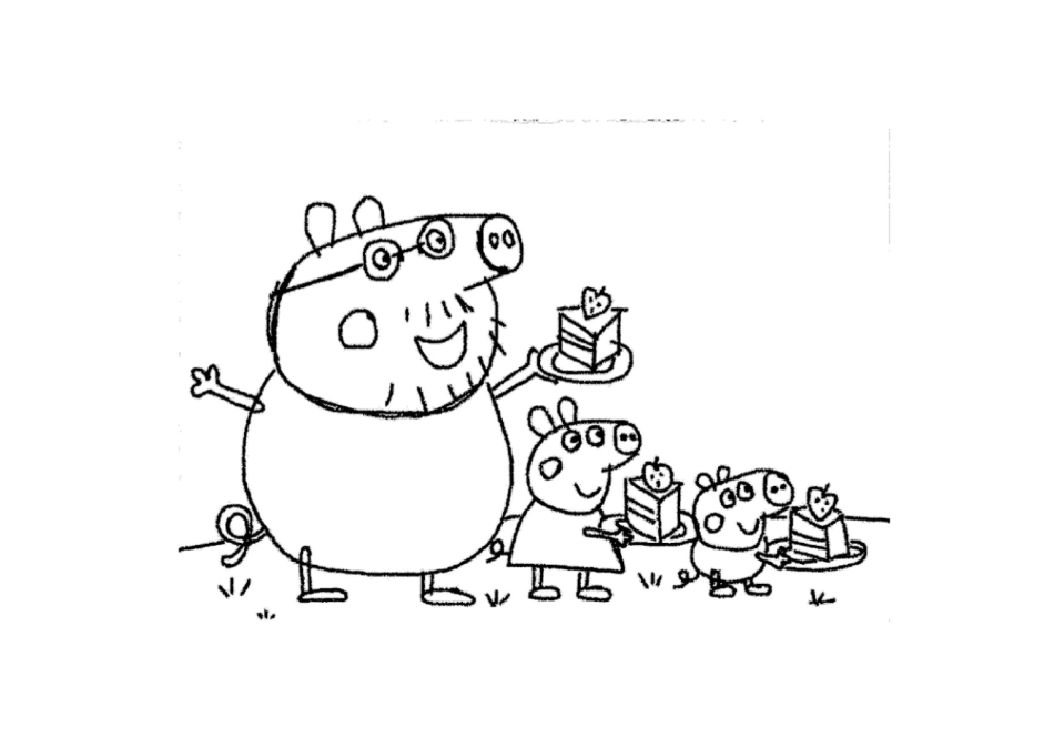 小猪佩奇简笔画_第3页