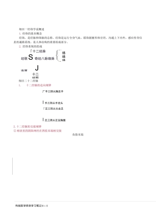 中医基础理论 经络
