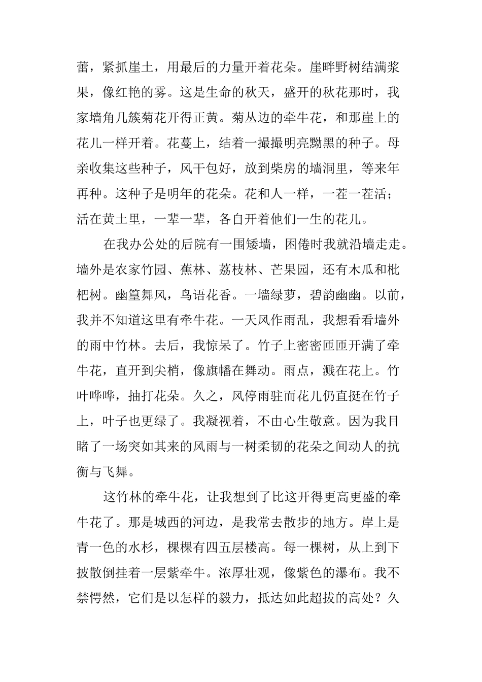 《牵牛花开的地方》阅读答案_第3页