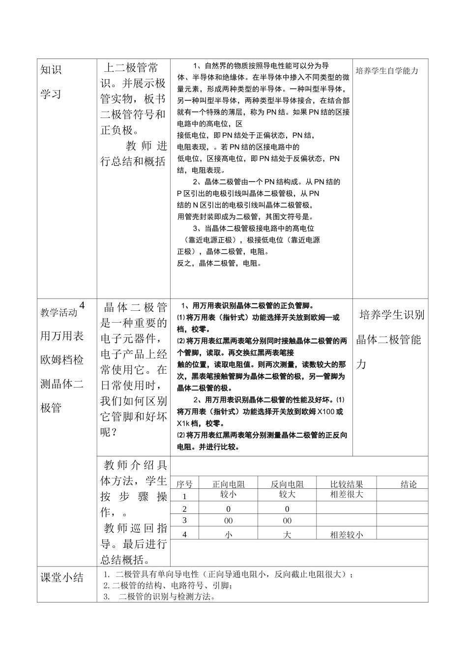 二极管---教学设计_第3页