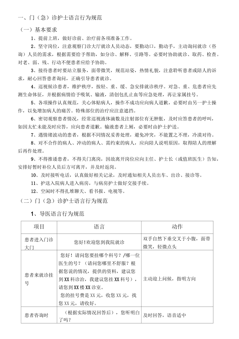 门急诊护士语言行为规范_第1页