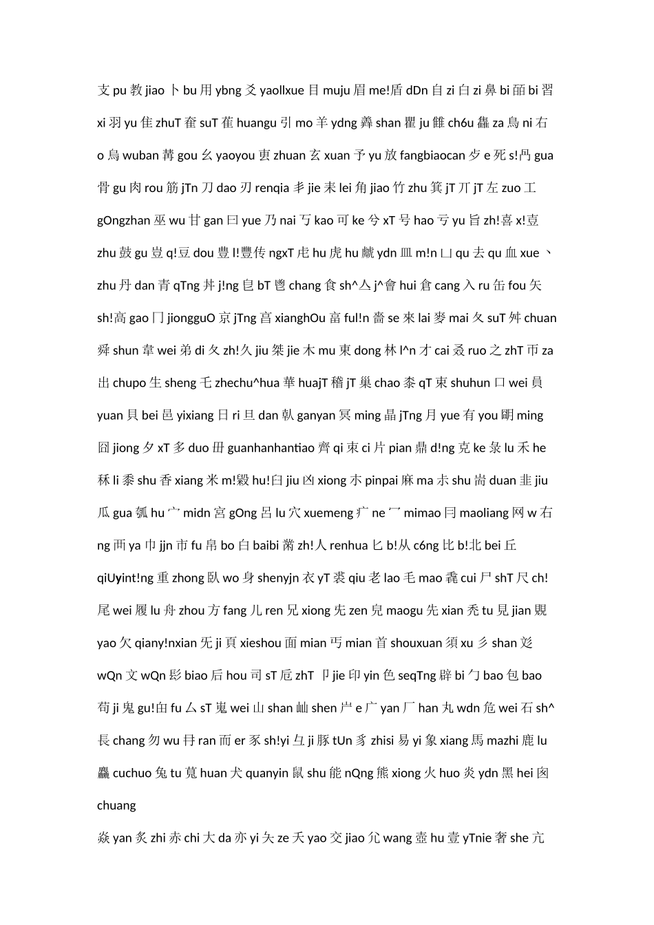 《说文解字》540部首歌诀_第3页