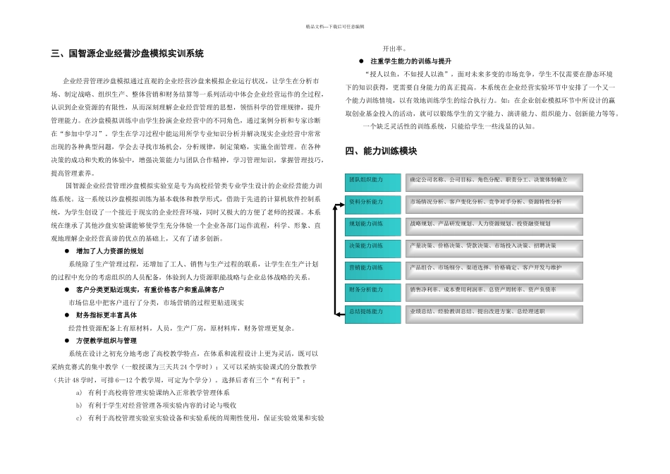 企业经营管理沙盘建设方案_第2页