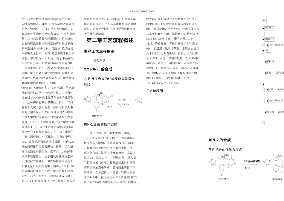 伏立康唑原料药车间工艺设计_第3页