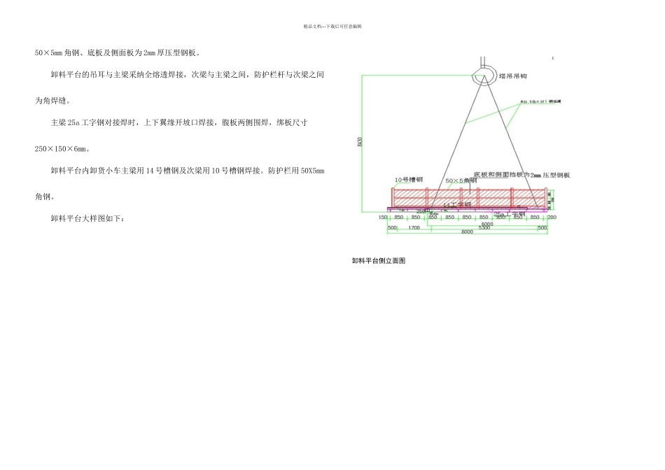 优胜大厦卸料平台施工方案附图_第2页