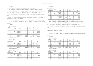 会计基础五大类综合题