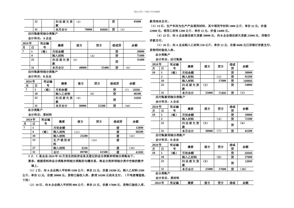 会计基础综合题全实用资料_第2页