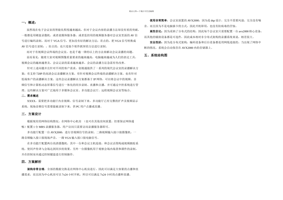 会议室录播方案_第1页