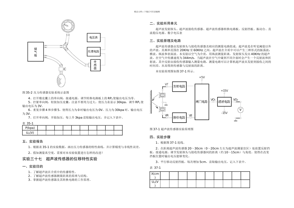 传感器试验台开课项目实验指导书_第3页