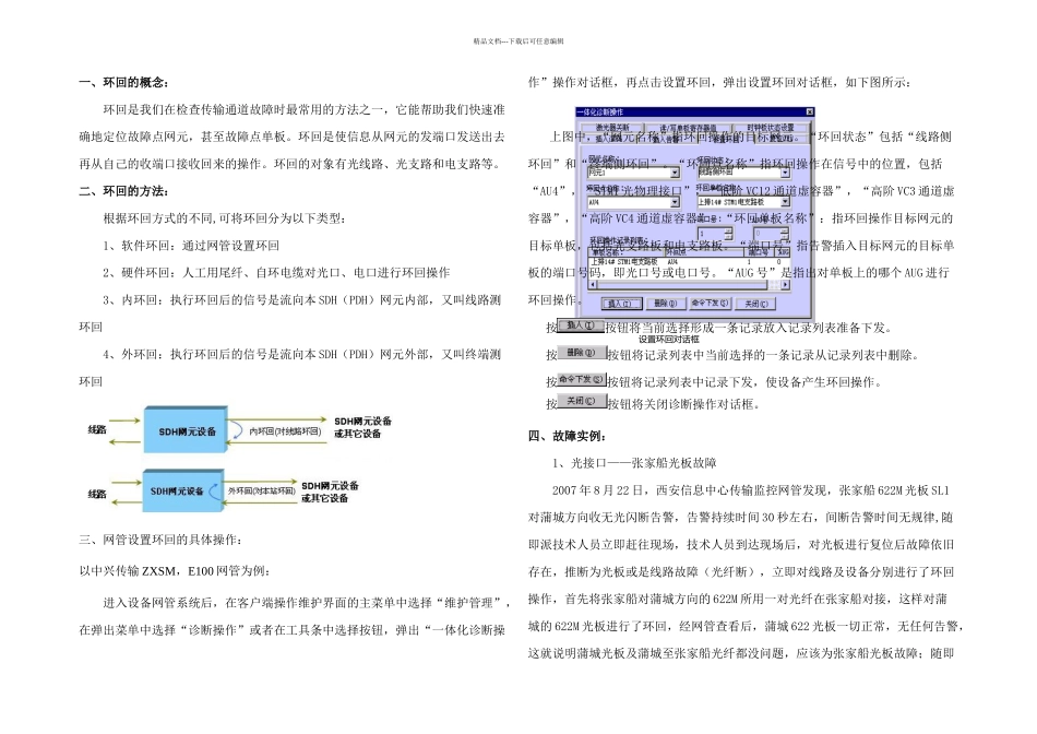 传输通道故障处理常用方法环回_第1页