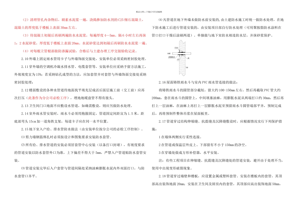 住宅工程质量通病防治措施安装部分_第2页