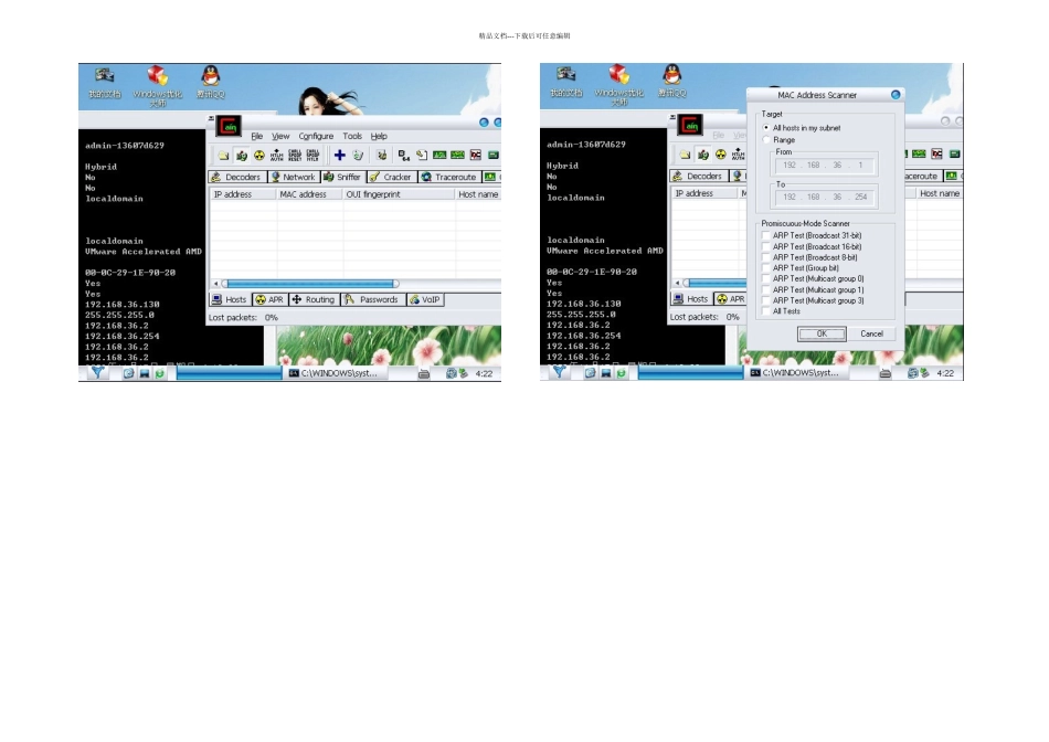 使用CAIN进行简单的ARP和DNS欺骗攻击_第2页