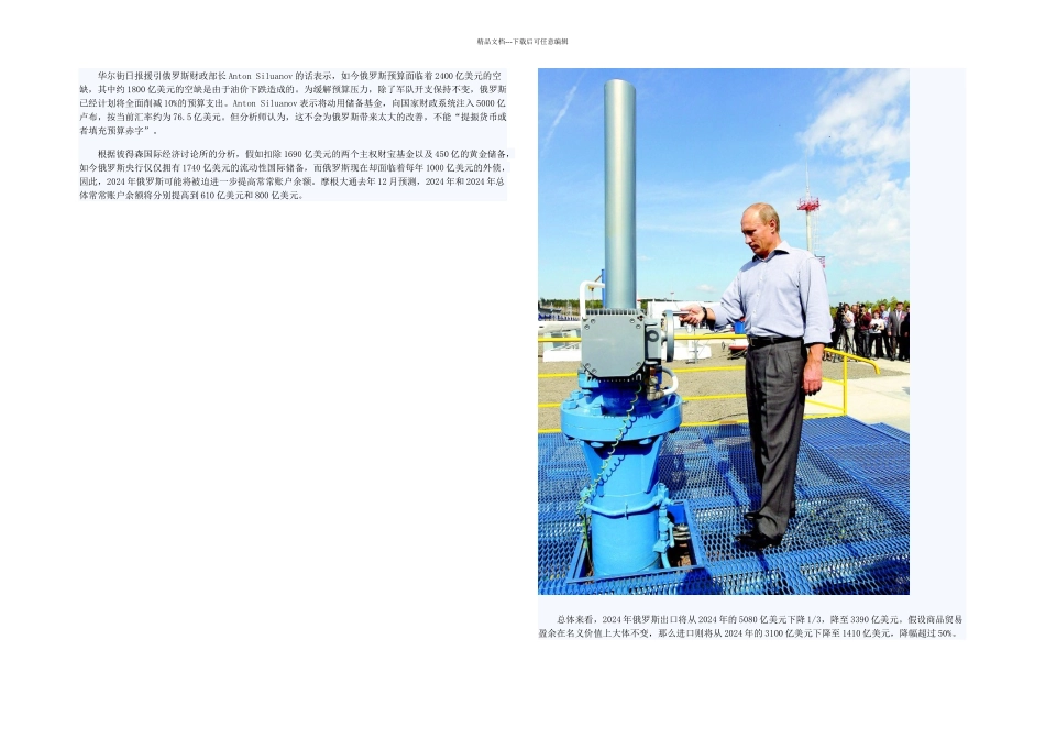 俄罗斯当前经济状况_第2页