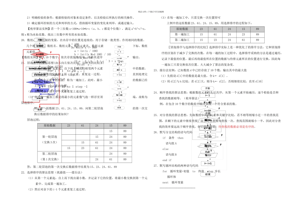 信息科技复习之程序设计篇_第2页