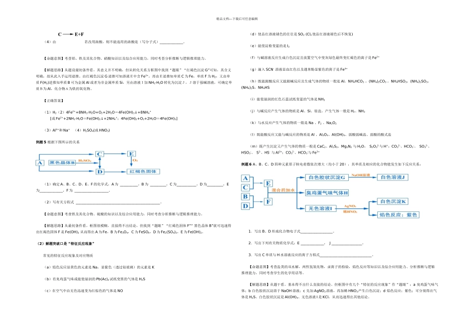 值得关注的高考无机推断题_第3页
