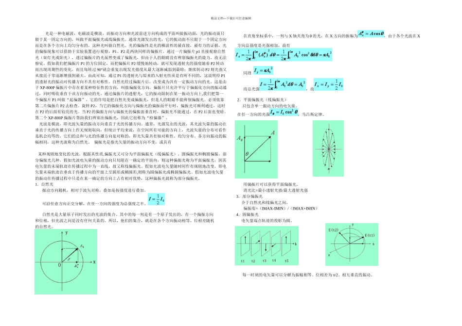 偏振光与自然光的区别_第1页