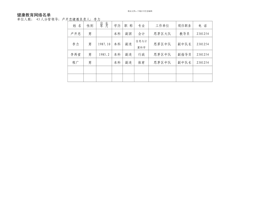 健康教育工作记录_第3页