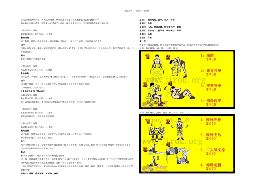 健身初学者家庭哑铃训练计划_第1页
