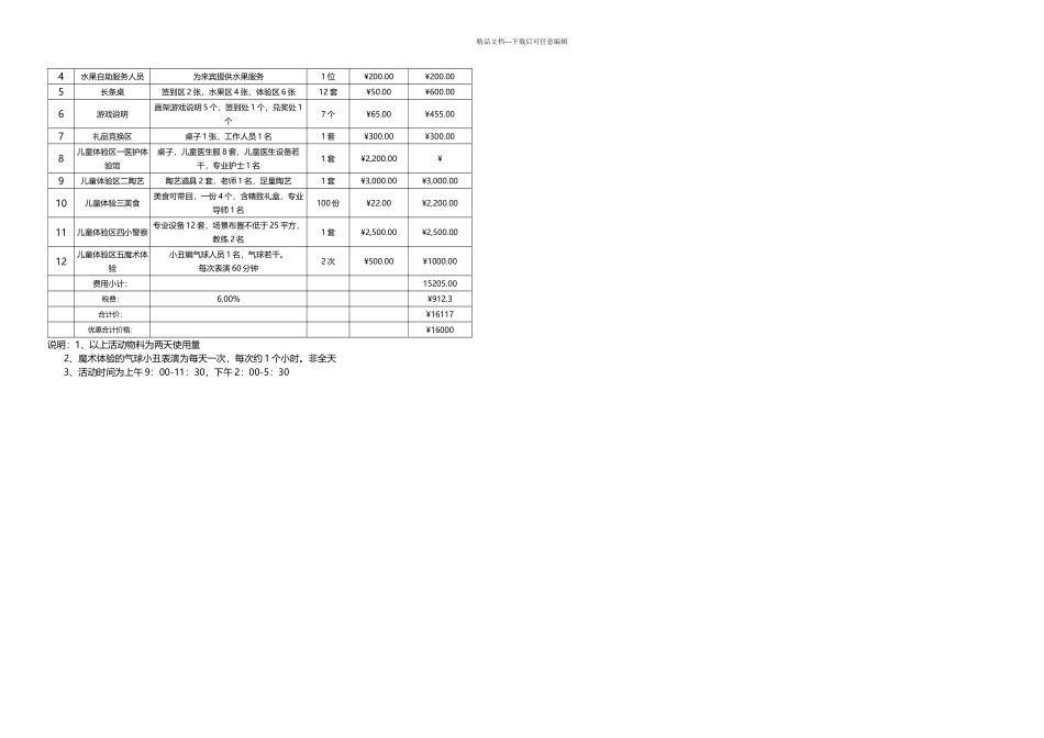 儿童职业体验活动方案_第2页