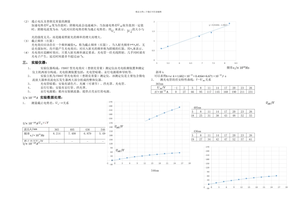 光电效应测普朗克常量_第2页