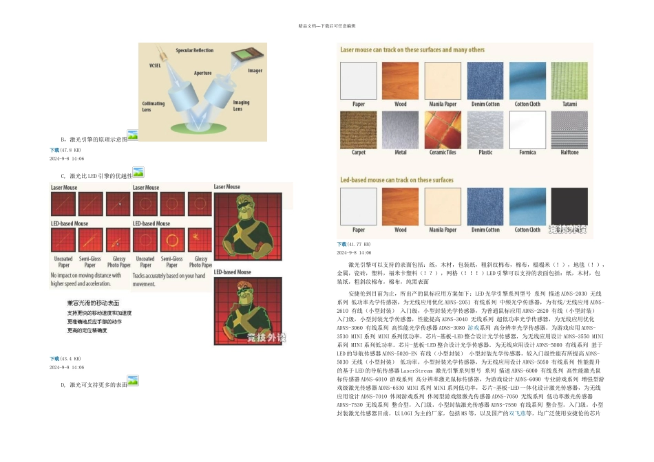 光电鼠标设计的方案和鼠标芯片的介绍_第3页