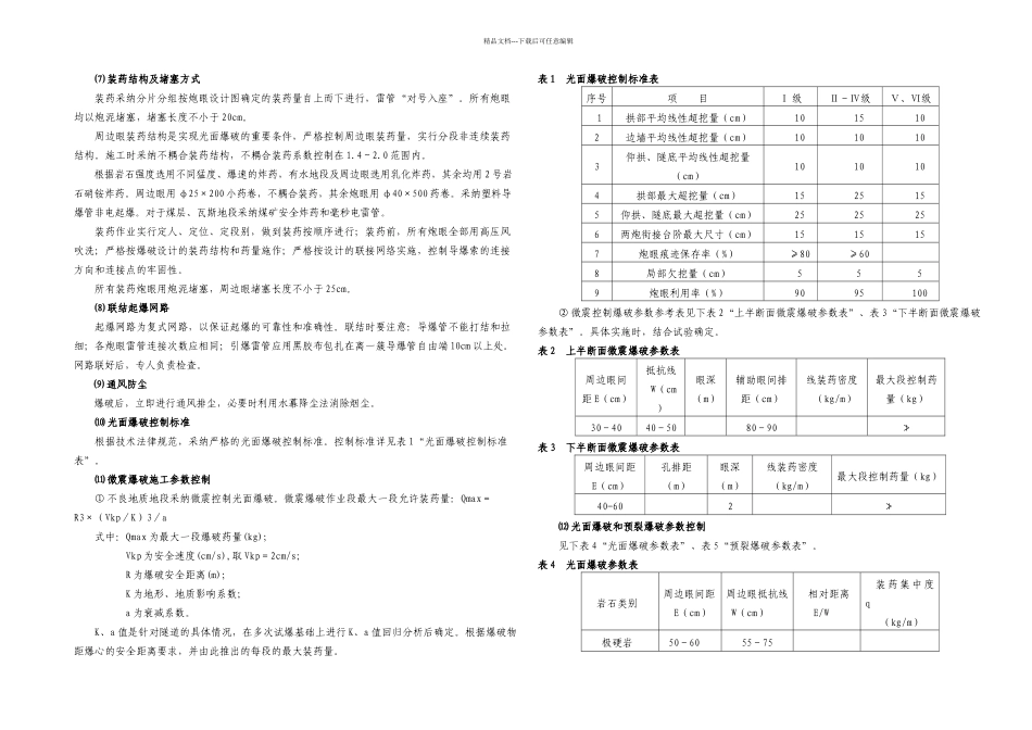 光面爆破施工方案_第2页