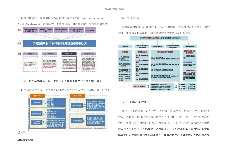 全国村庄规划示范案例富泉村村庄规划_第3页