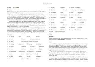 全国硕士研究生入学统一考试英语一试题及解析