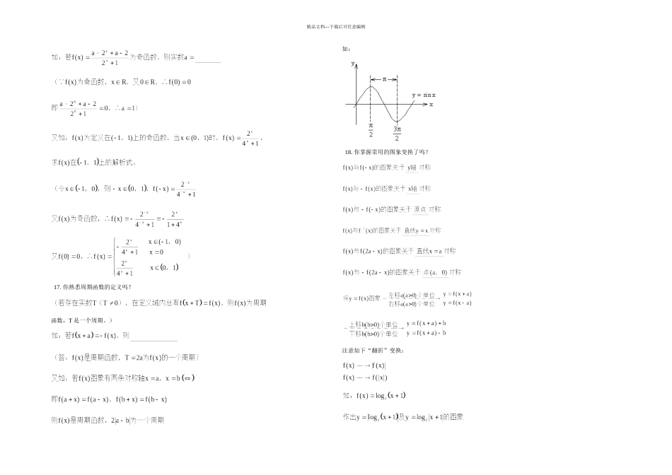 全国通用高中数学高考知识点总结_第3页