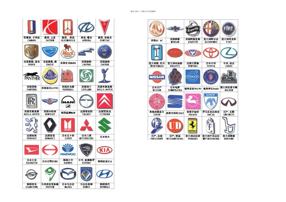 全套汽车车牌标志精_第2页