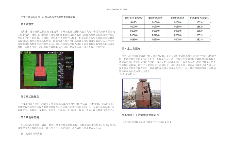 全液压可视可控扩底灌注桩施工工法汇总_第1页