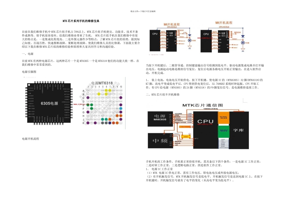 全球维修论坛MTK芯片系列手机的维修宝典_第1页