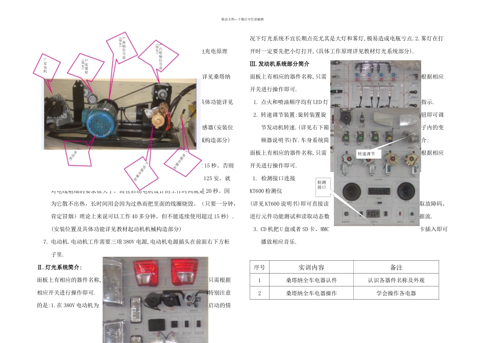 全车电器实训手册概要_第2页