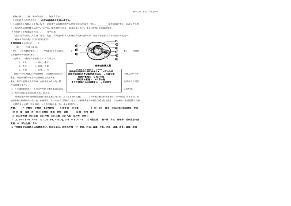 八上生物复习提纲章_第2页