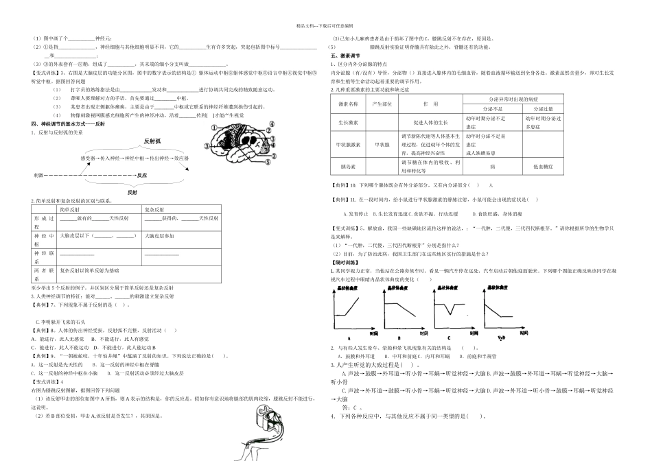 八下生物人体生命活动的调节李建华_第2页