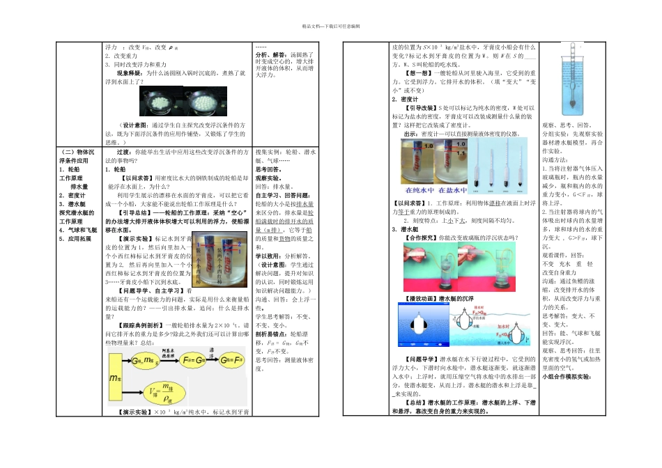 八年级物理下册物体的浮沉条件及应用_第2页