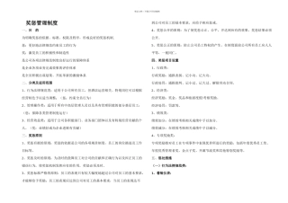 公司奖惩管理制