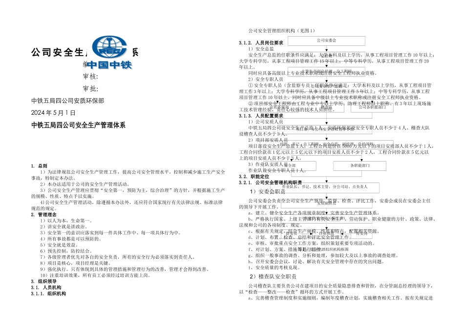 公司安全生产管理体系_第1页