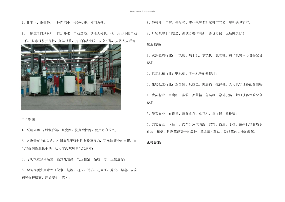 公斤燃气蒸汽发生器_第2页