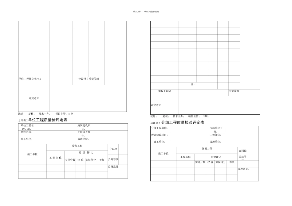 公路工程质量评定资料表格全套标准表格_第3页
