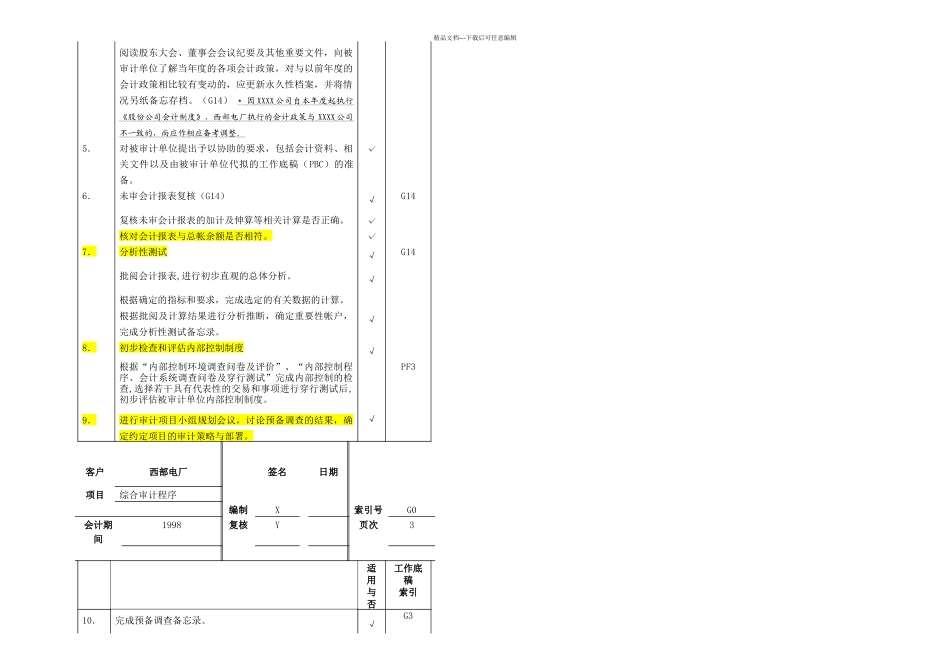 具体审计计划模板天健_第3页