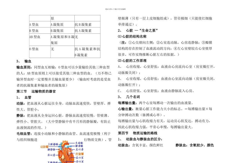 冀教版生物七年级下复习提纲1_第3页