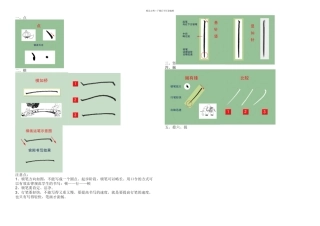 写字口诀——八个基本笔画
