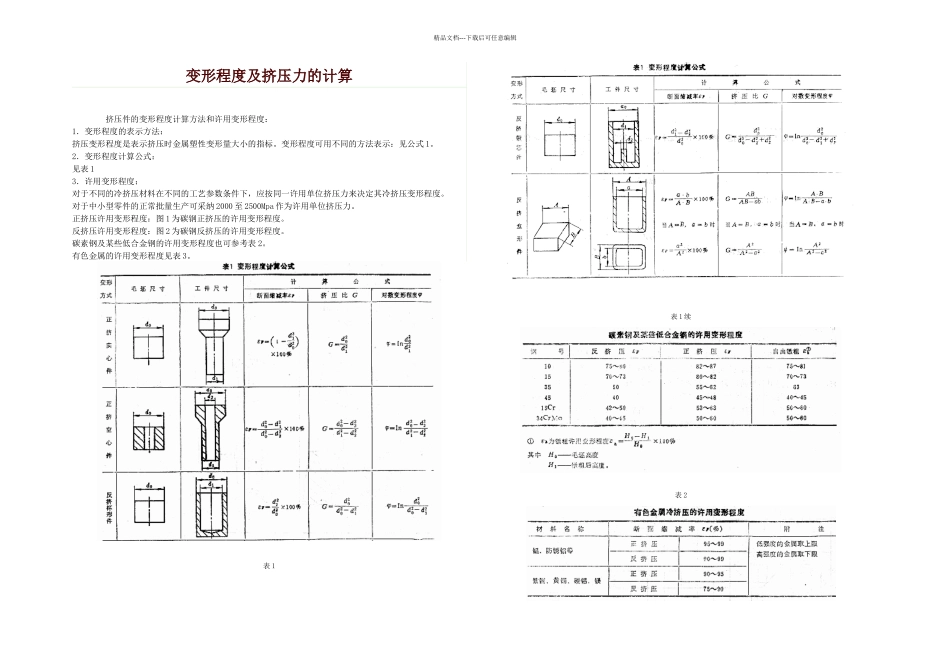 冷挤压变形程及挤压力的计算_第1页