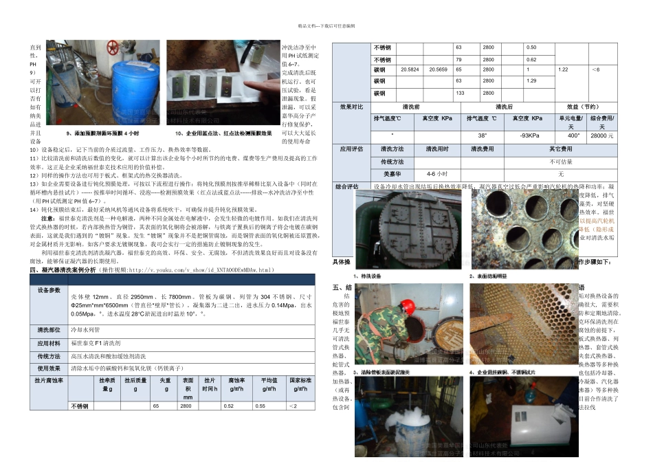 凝汽器换热器的无腐蚀清洗_第2页