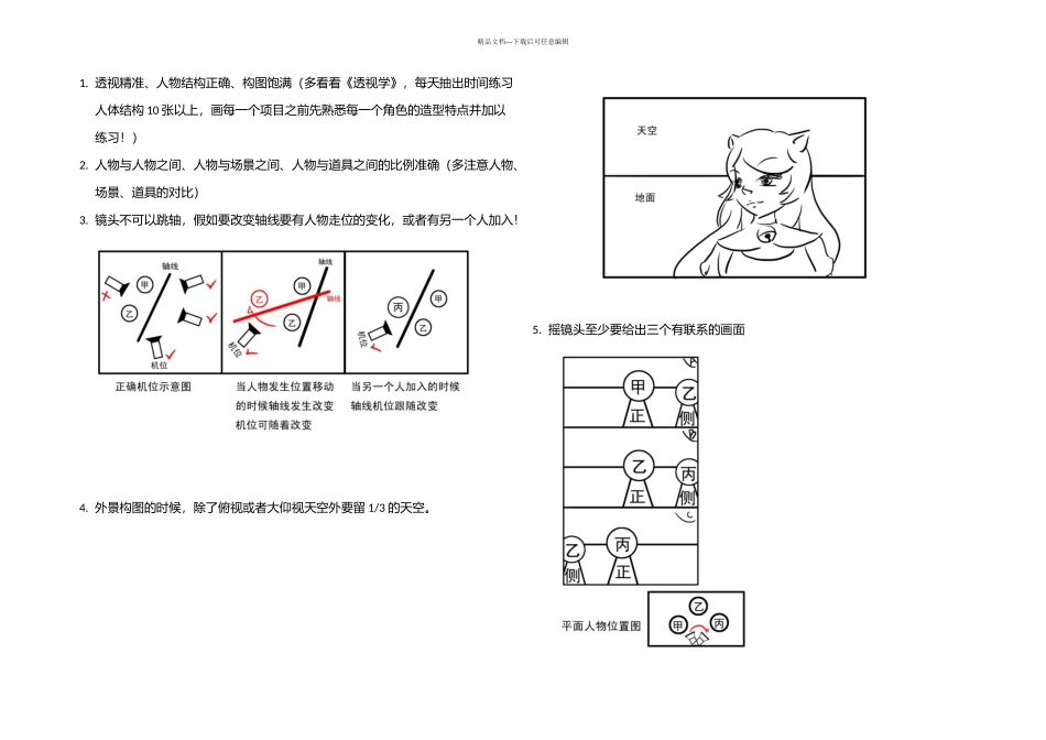 分镜常规注意事项_第1页