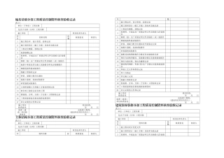 分部工程质量控制资料核查验收记录