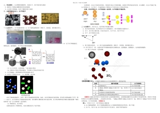 初三化学重点知识例题练习题分子和原子
