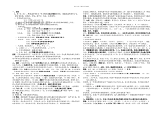 初三物理电学知识点汇总